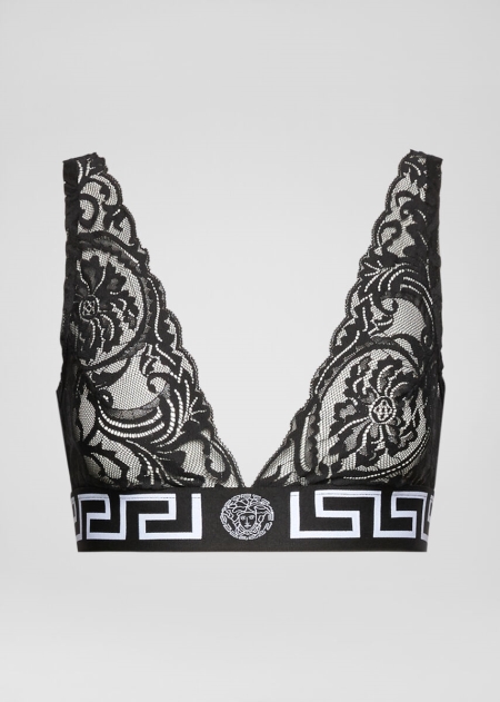 Bralette Versace Versace Greca Border Lace Dama | KOGBTJL-95